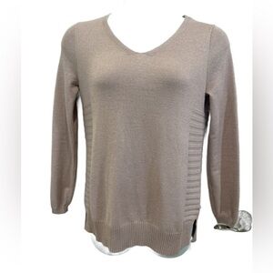 Cupio V-Neck Sweater - pink metallic, Medium